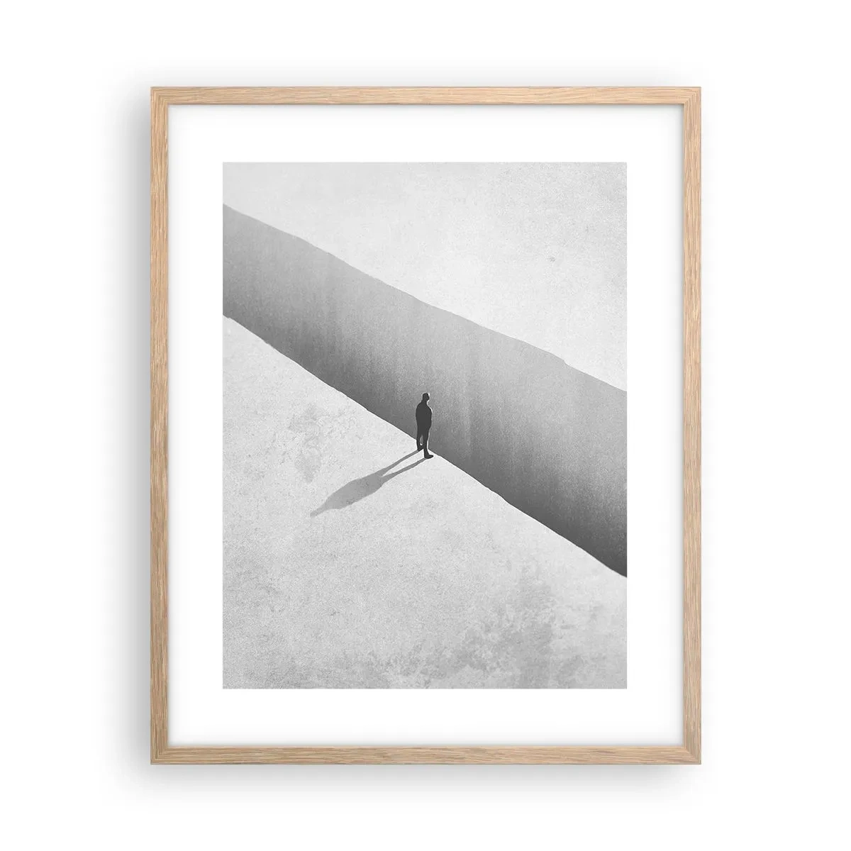 Poster in einem Rahmen aus heller Eiche - Klares Ziel - 40x50 cm