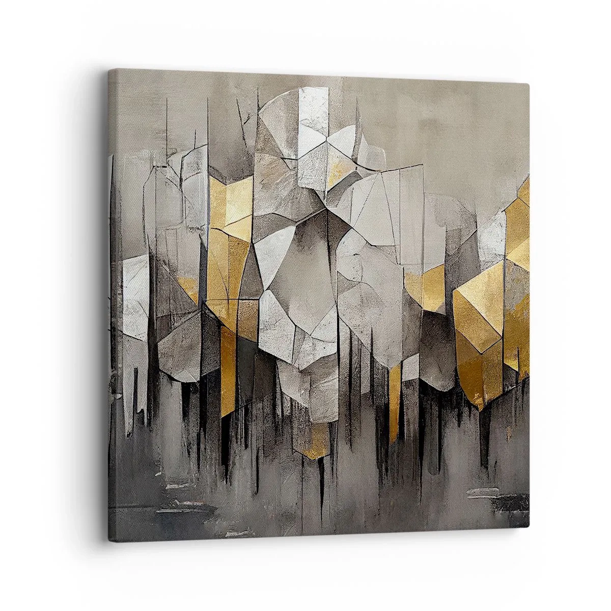 Bild auf Leinwand - Leinwandbild - Komposition aus Eis und Licht - 30x30 cm