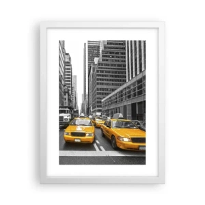 Poster in einem weißen Rahmen - Wir färben die Stadt - 30x40 cm