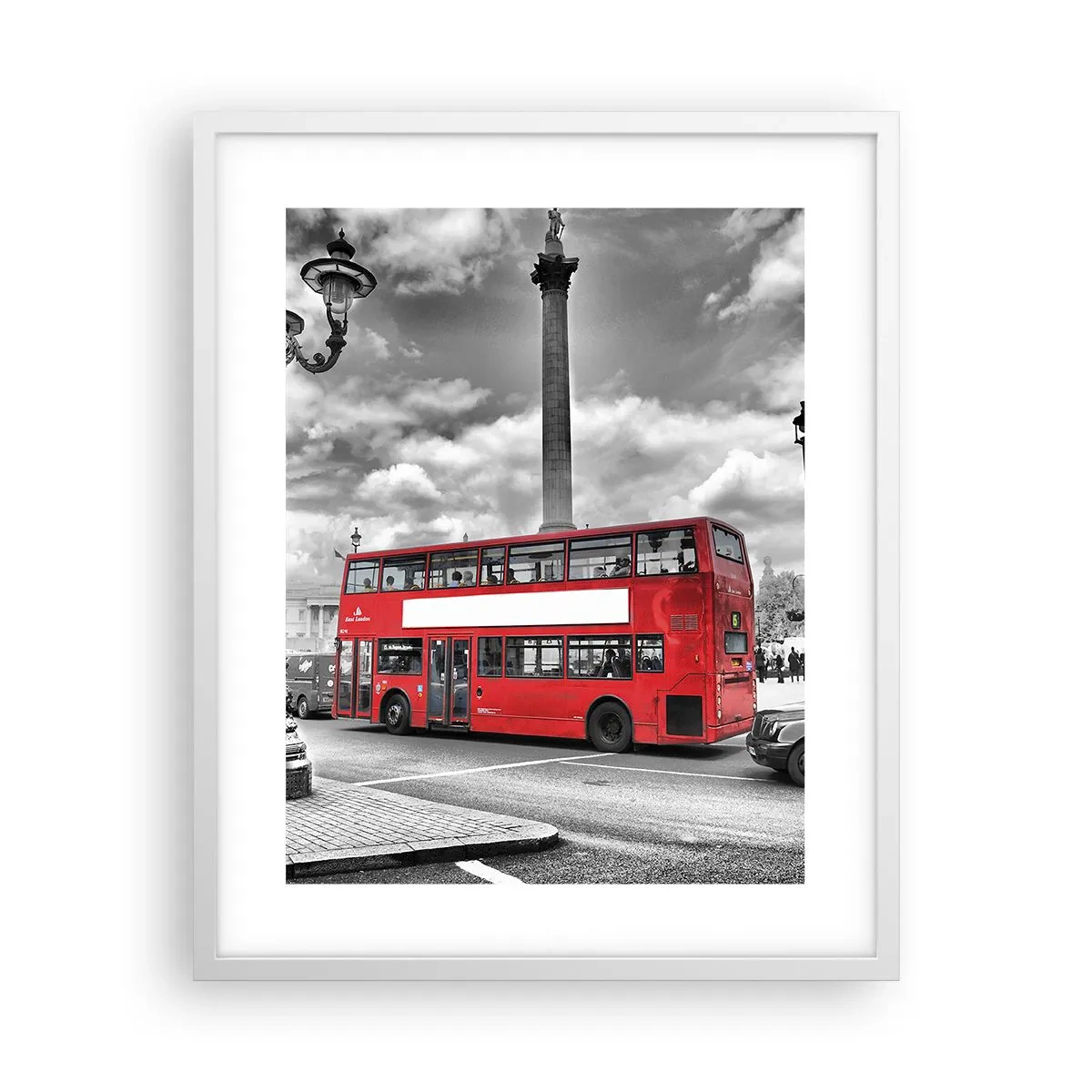 Poster in einem weißen Rahmen - Der wahre Blutkreislauf der Stadt - 40x50 cm