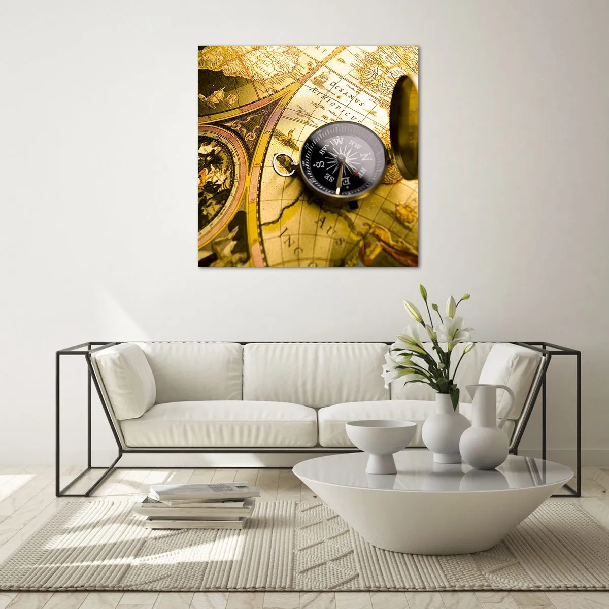 Glasbild - Bild auf glas - Oder vielleicht bis ans Ende der Welt? - 40x40 cm