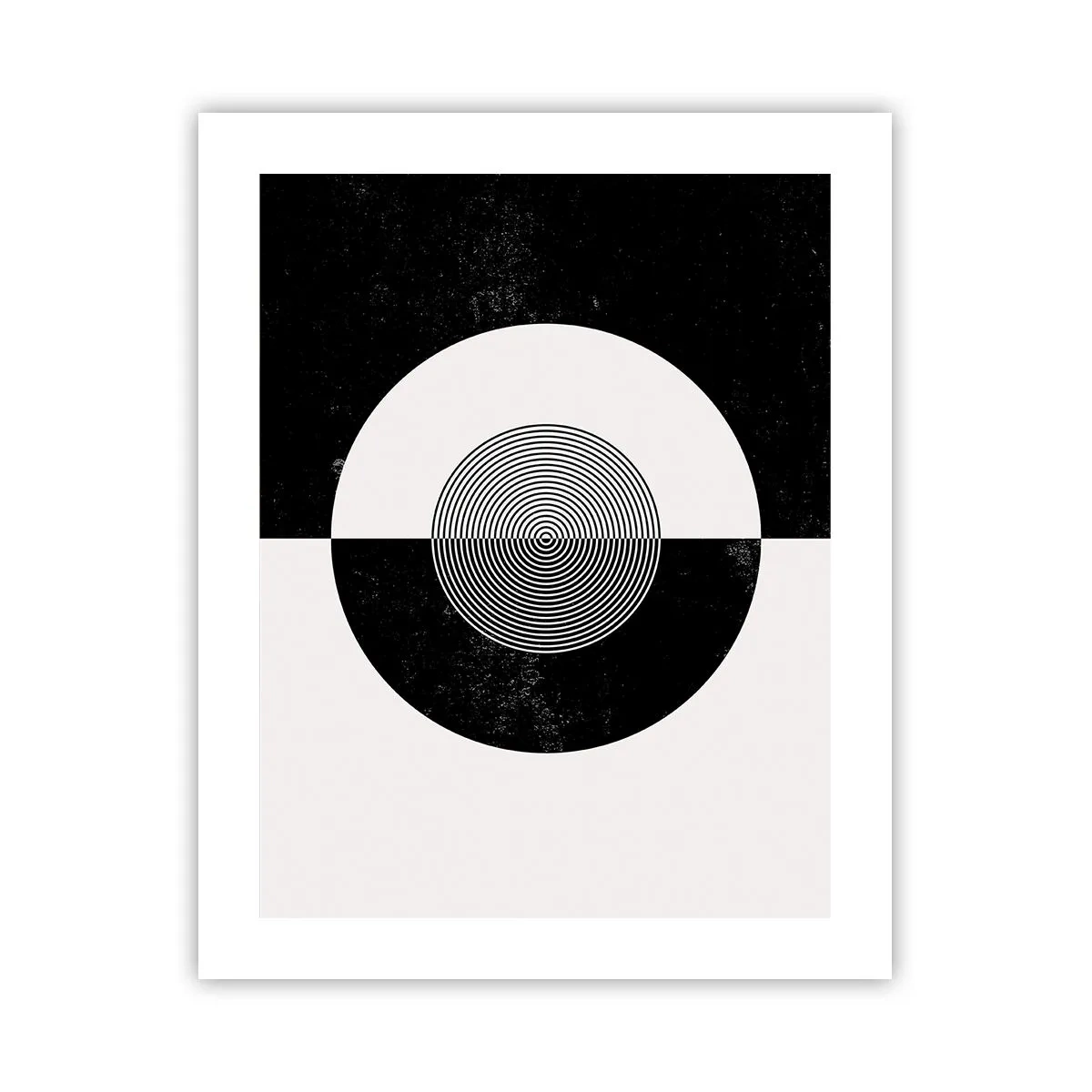 Poster - Harmonie in Schwarz und Weiß - 40x50 cm