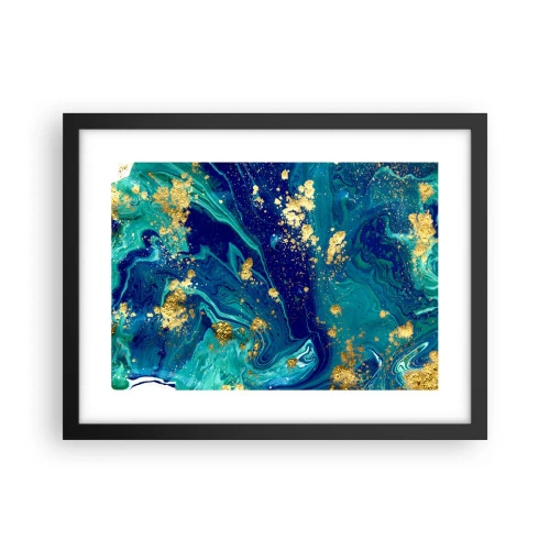 Poster in einem schwarzem Rahmen - Die Blütenblätter der Sonne - 40x30 cm