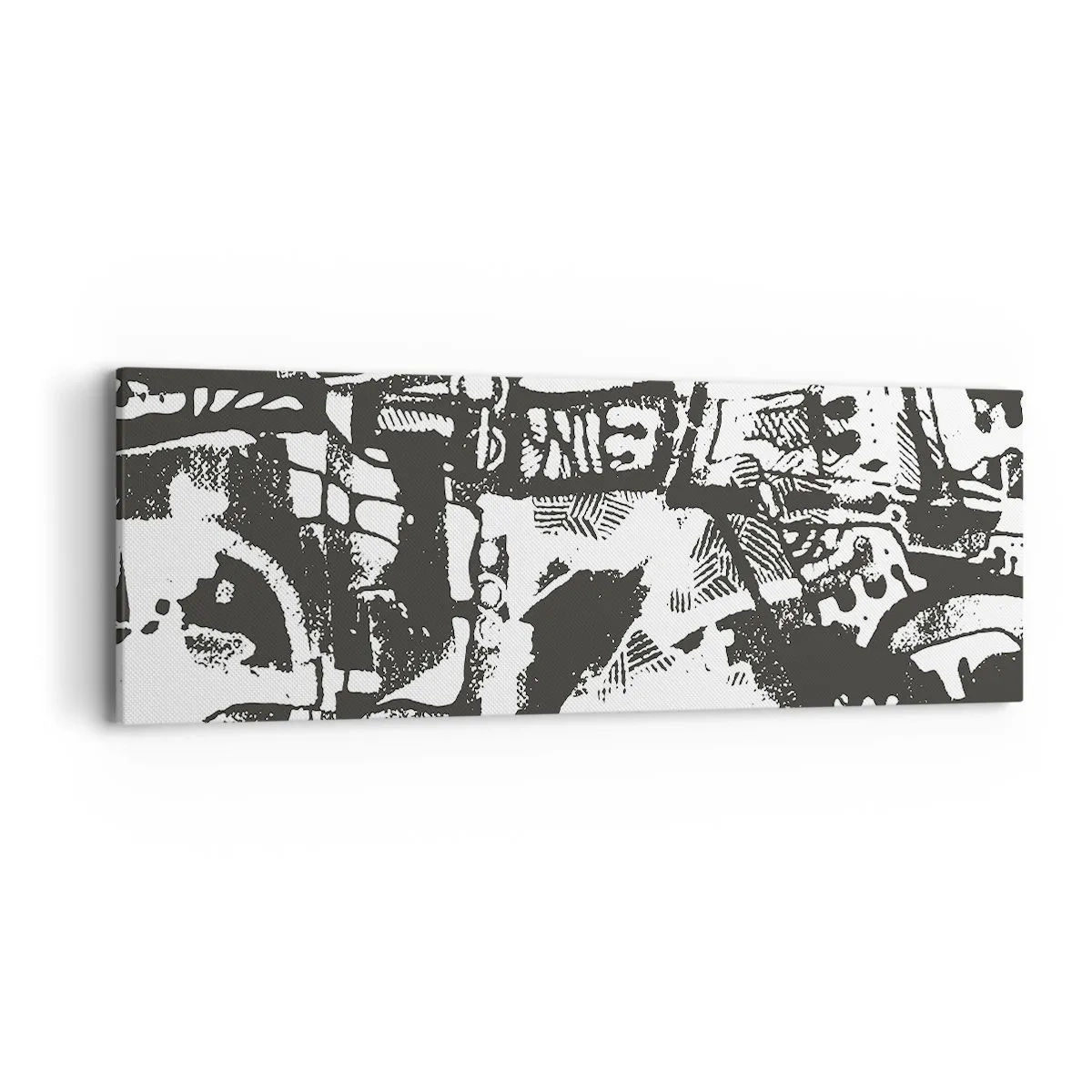 Bild auf Leinwand - Leinwandbild - Ordnung oder Chaos? - 90x30 cm