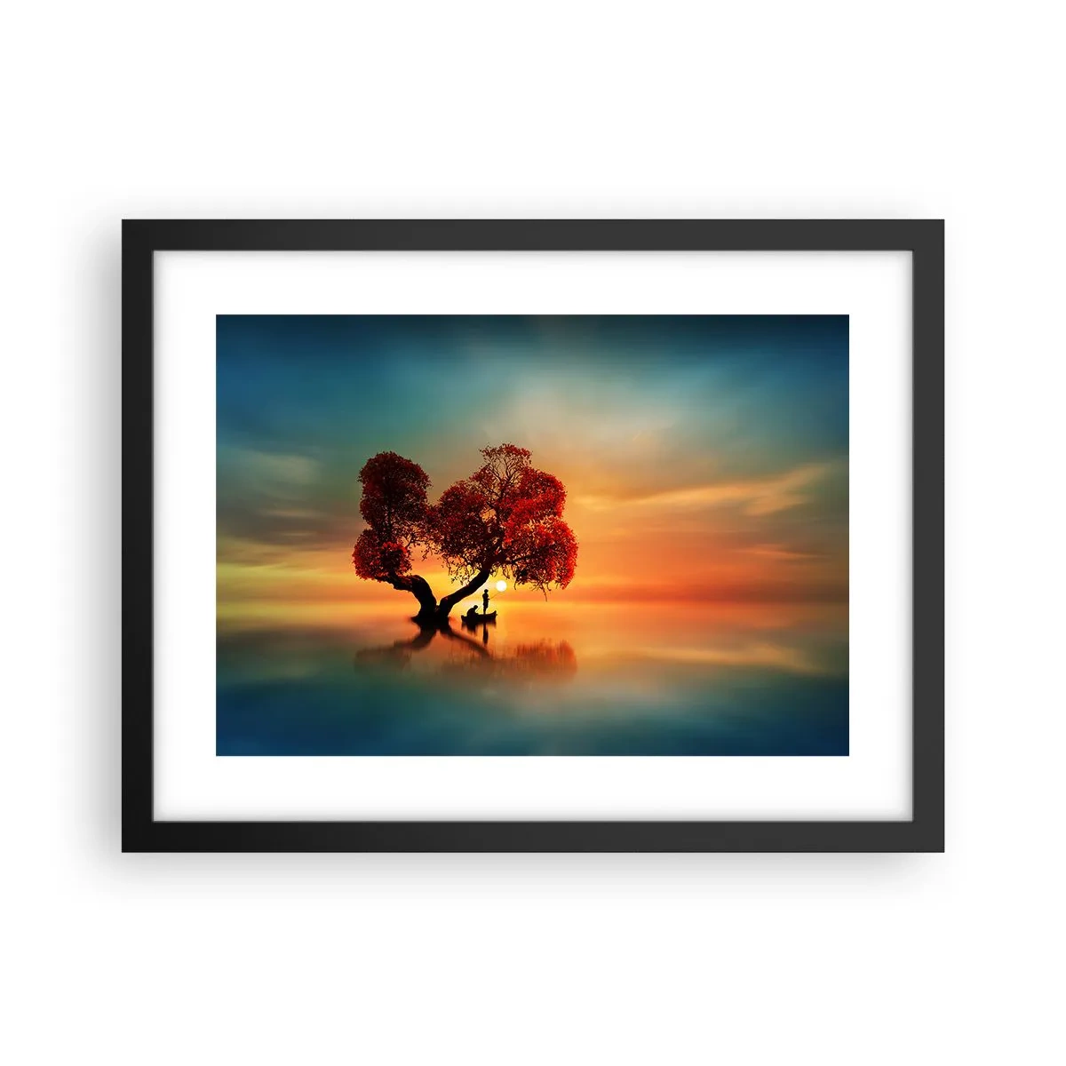 Poster in einem schwarzem Rahmen - Oddaysons und die Stille der Weltlosen - 40x30 cm