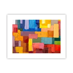 Poster - Jeder ist anders, alle bunt - 40x30 cm