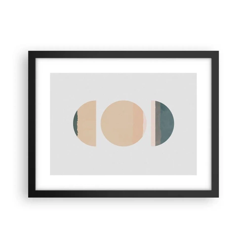Poster in einem schwarzem Rahmen - Ein Rad hinter dem anderen… - 40x30 cm