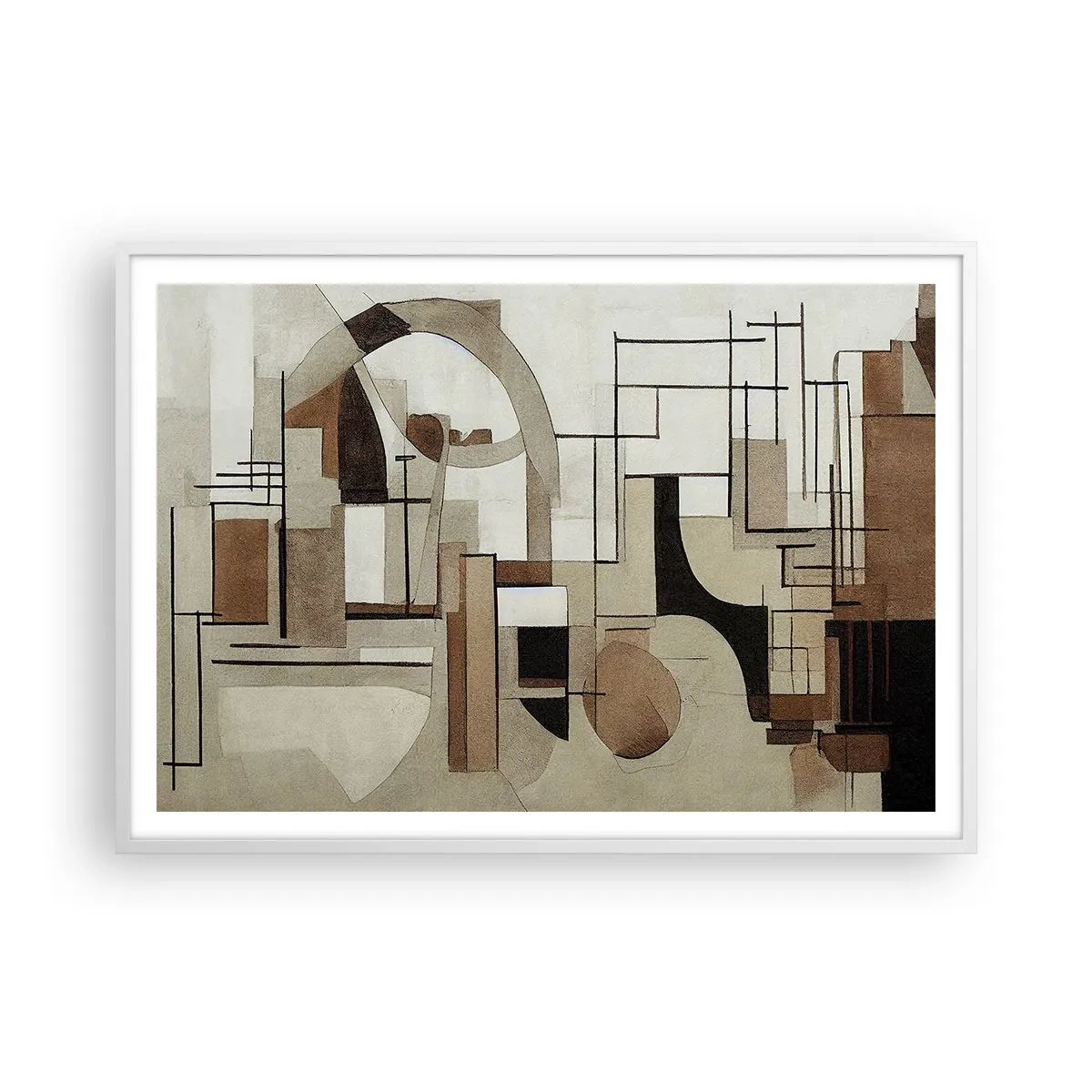 Poster in einem weißen Rahmen - Stadtbild 2.0 - 100x70 cm