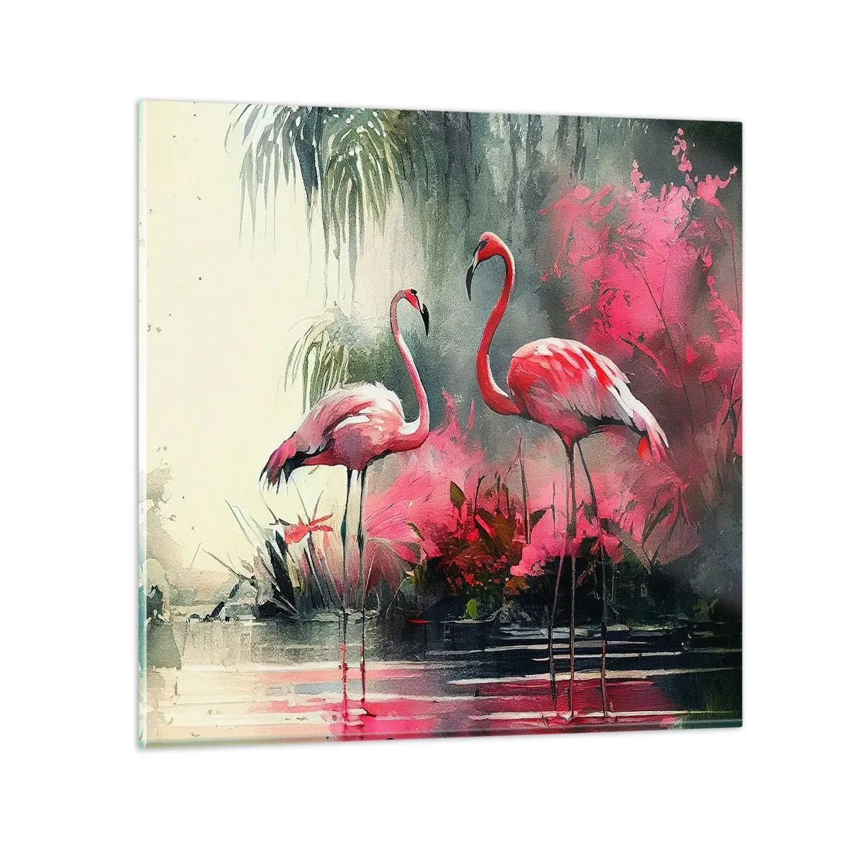Glasbild - Bild auf glas - Lektion in natürlicher Anmut - 40x40 cm