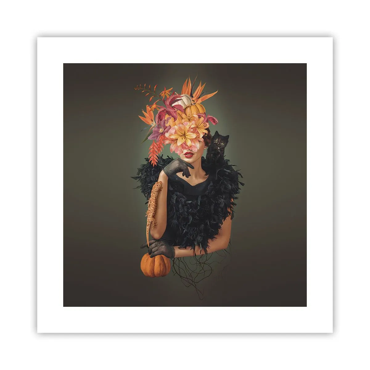 Poster - Der Zauber einer Hexe - 40x40 cm