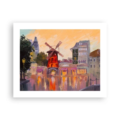 Poster - Pariser Ikonen – Moulin Rouge - 50x40 cm
