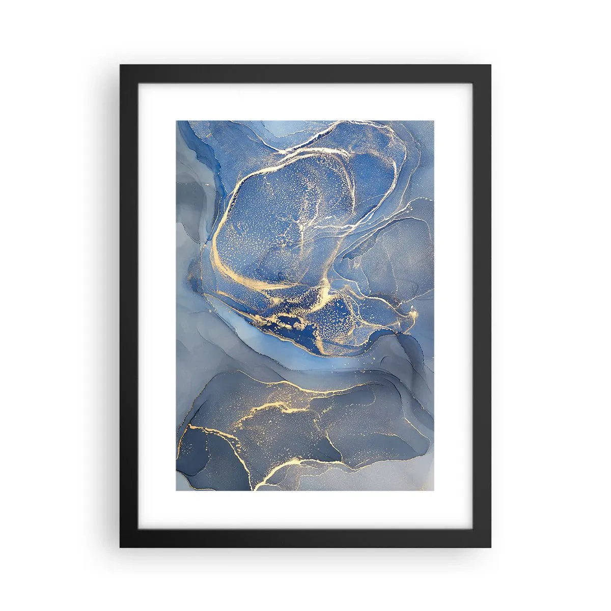 Poster in einem schwarzem Rahmen - Goldstaub - 30x40 cm