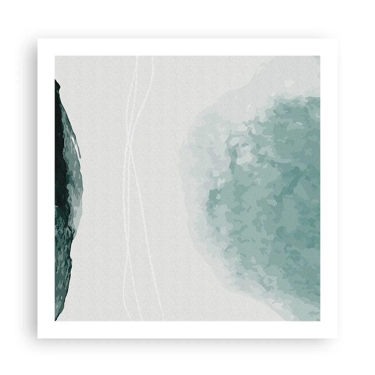 Poster - Begegnung mit Nebel - 60x60 cm