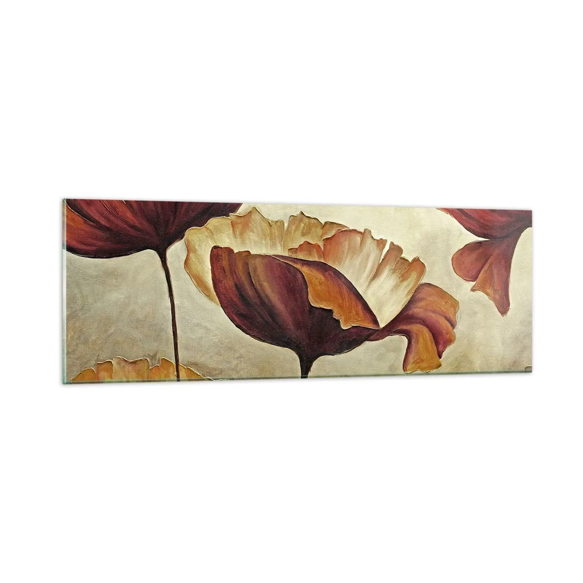 Glasbild - Bild auf glas - Weideland - 90x30 cm