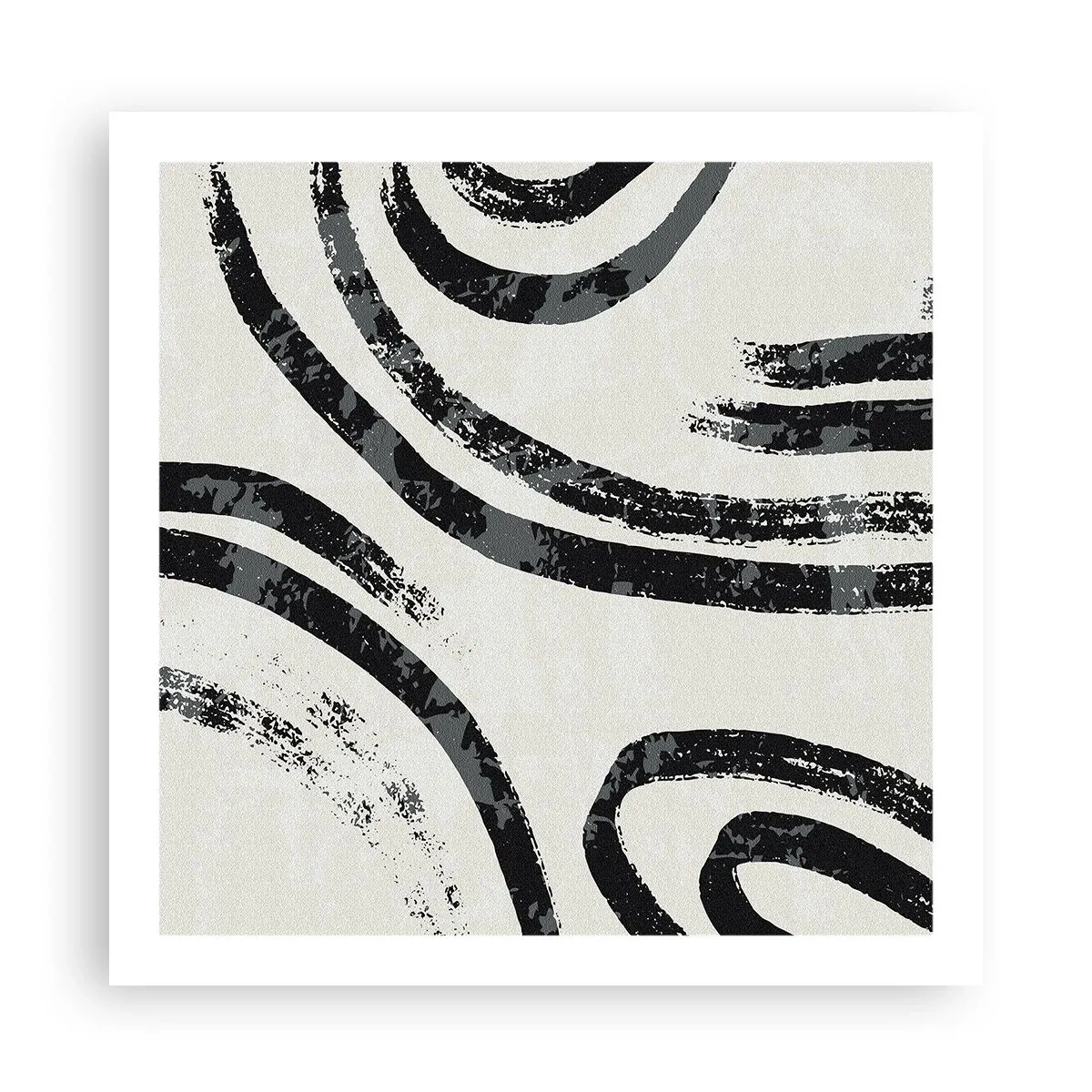 Poster - Bei Hälfte angehalten - 60x60 cm