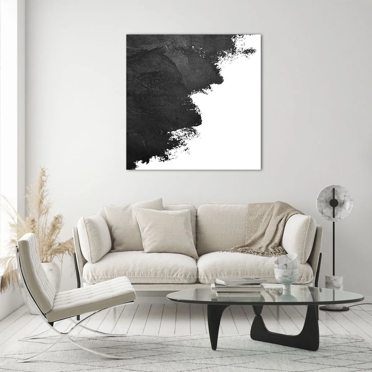 Glasbild - Bild auf glas - Elemente: Erde - 50x50 cm