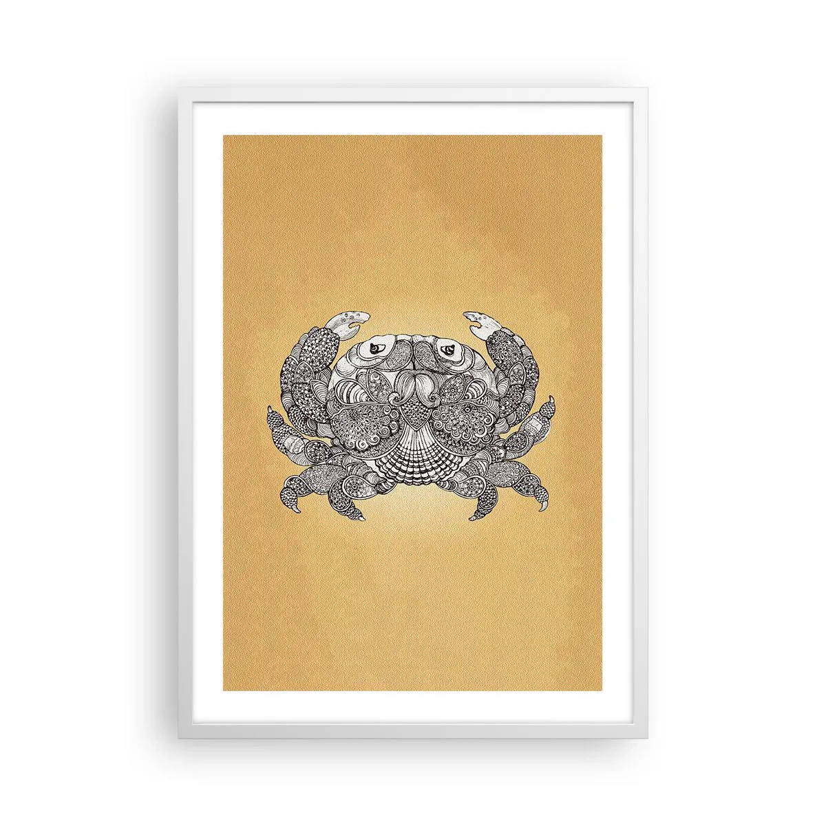 Poster in einem weißen Rahmen - Geschichten von Mr. Krabs - 50x70 cm