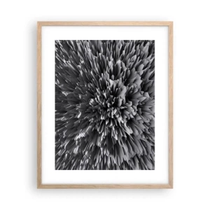 Poster in einem Rahmen aus heller Eiche - Härter kann es nicht werden - 40x50 cm