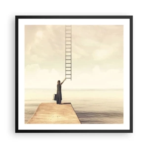 Poster in einem schwarzem Rahmen - Eine magische Reise - 60x60 cm
