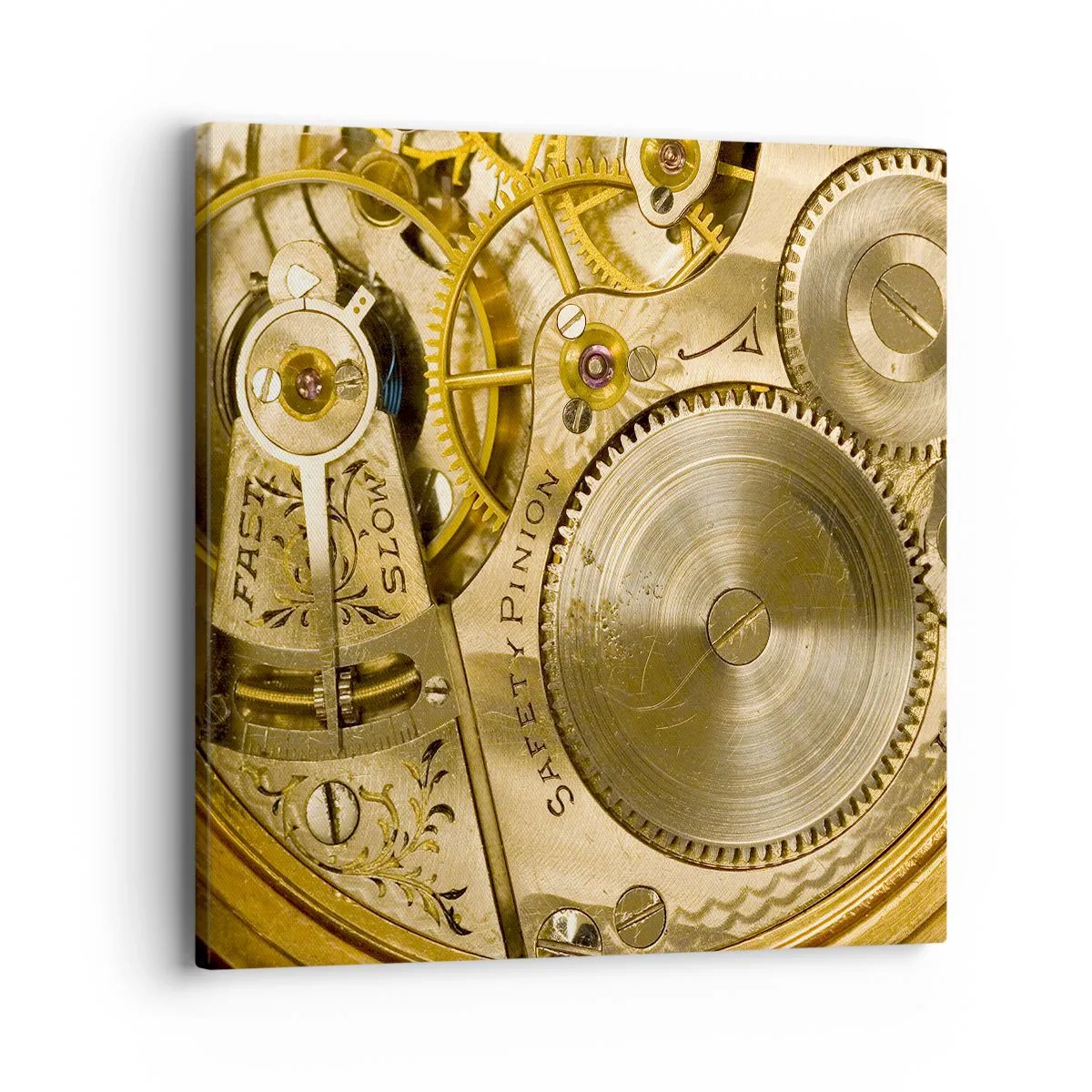 Bild auf Leinwand - Leinwandbild - Geh mit der Zeit - 40x40 cm