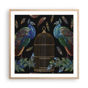 Poster in einem Rahmen aus heller Eiche - In königlichen Gewändern - 60x60 cm