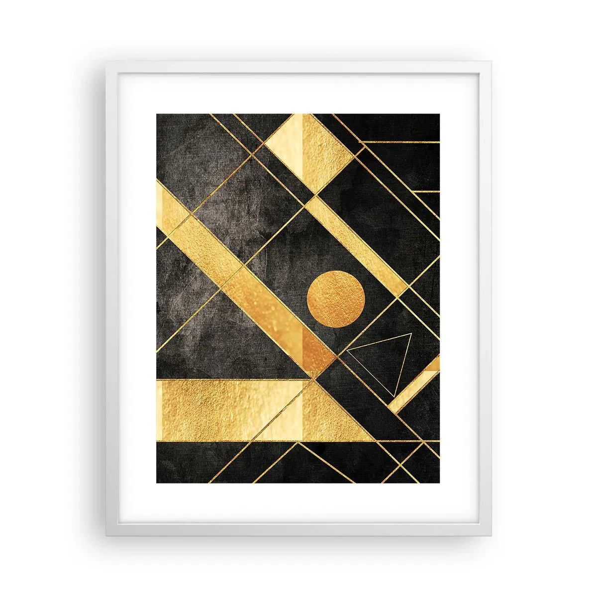 Poster in einem weißen Rahmen - Die Sonne der Wüste - 40x50 cm