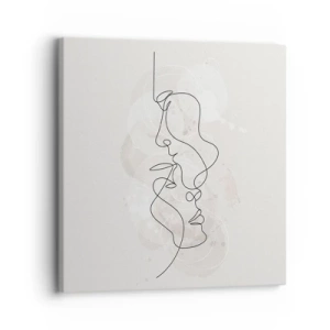Bild auf Leinwand - Leinwandbild - Verstrickt in eine Umarmung - 30x30 cm