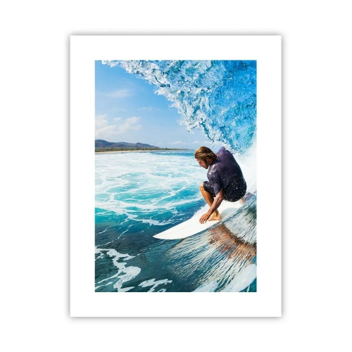 Poster - Tanzen mit den Wellen - 30x40 cm