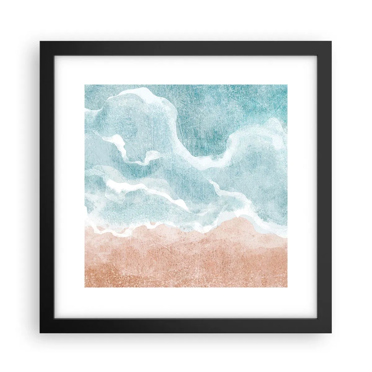 Poster in einem schwarzem Rahmen - Cloud-Abstraktion - 30x30 cm