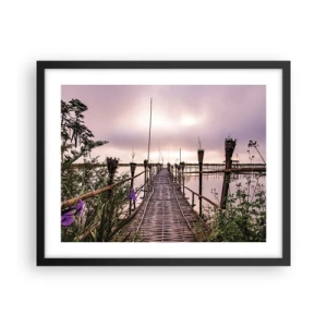 Poster in einem schwarzem Rahmen - Frieden und Ruhe Asiens - 50x40 cm