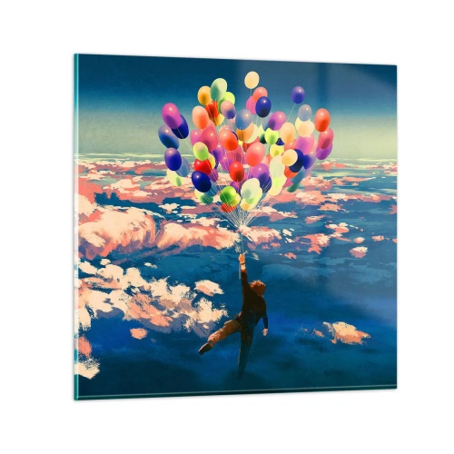 Glasbild - Bild auf glas - Ein Kindheitstraum wird wahr - 70x70 cm