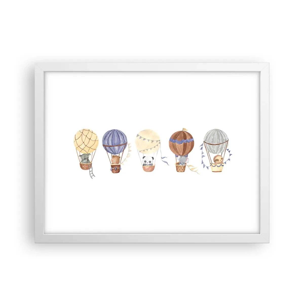 Poster in einem weißen Rahmen - Freunde auf Reise - 40x30 cm