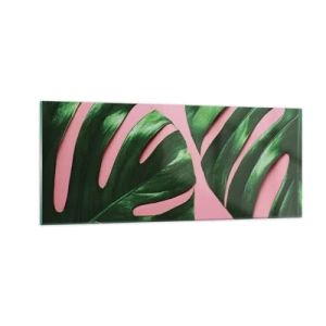 Glasbild - Bild auf glas - Rendezvous im Grünen - 100x40 cm