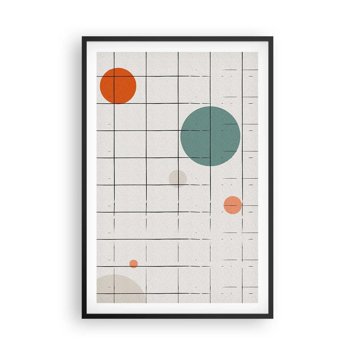 Poster in einem schwarzem Rahmen - Gefangen. Wir oder sie? - 61x91 cm