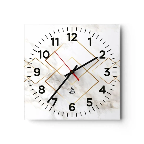 Wanduhr - Glasuhr - Ein Blick in die Unendlichkeit - 40x40 cm