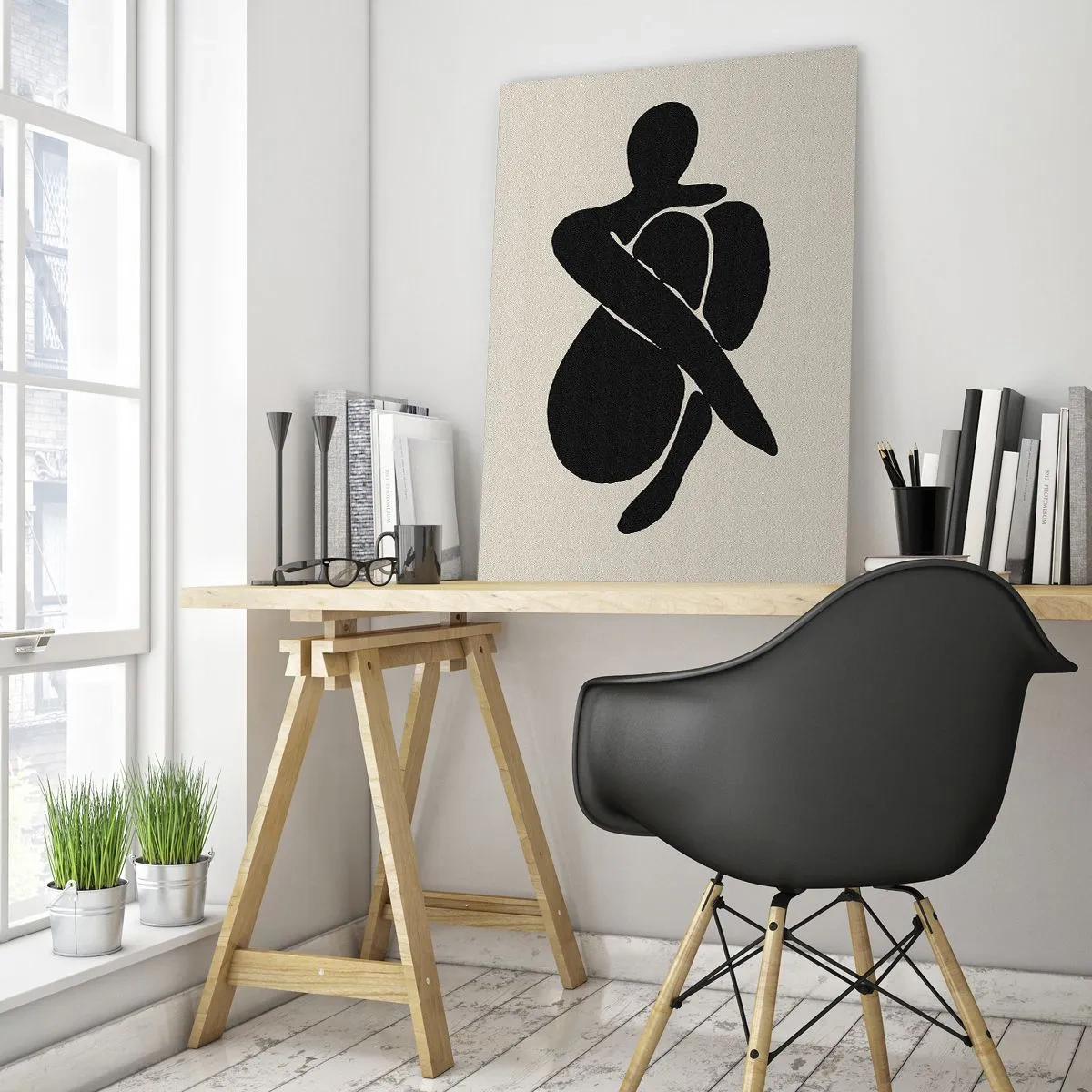 Glasbild - Bild auf glas - In deinen eigenen Armen - 80x120 cm