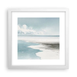 Poster in einem weißen Rahmen - Sanfte Flut - 30x30 cm