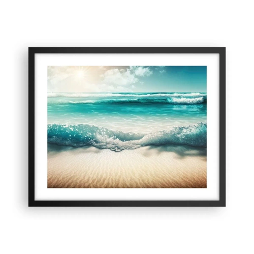 Poster in einem schwarzem Rahmen - Frieden des Ozeans - 50x40 cm