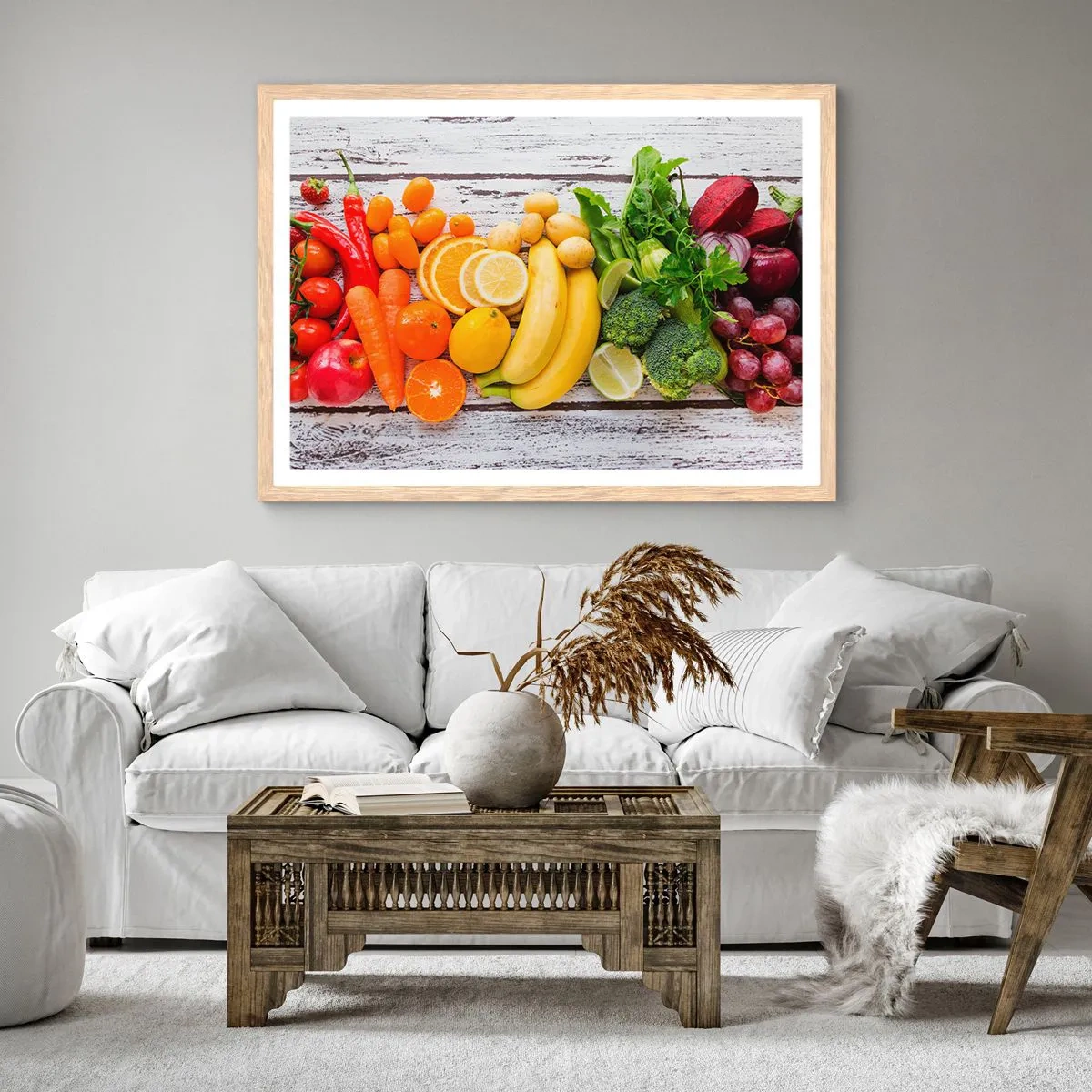 Poster in einem Rahmen aus heller Eiche - Es ist nicht genug? - 40x30 cm