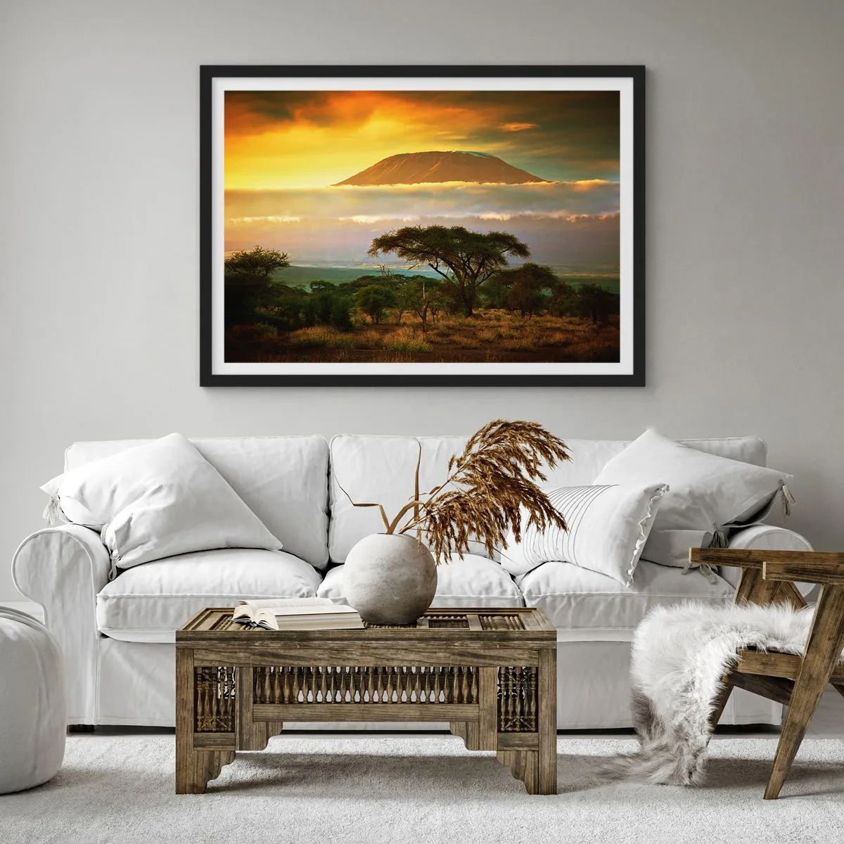 Poster in einem schwarzem Rahmen - Ein Reisetraum - 40x30 cm