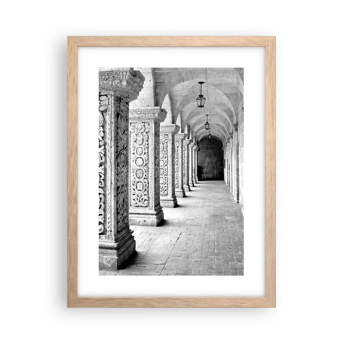 Poster in einem Rahmen aus heller Eiche - Und wo geht’s hin...? - 30x40 cm