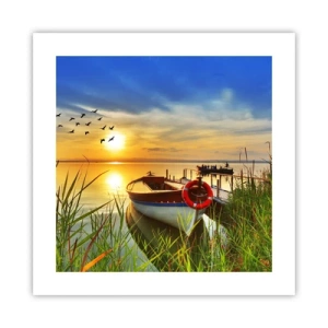 Poster - Die Kormorane fliegen schon weg - 40x40 cm