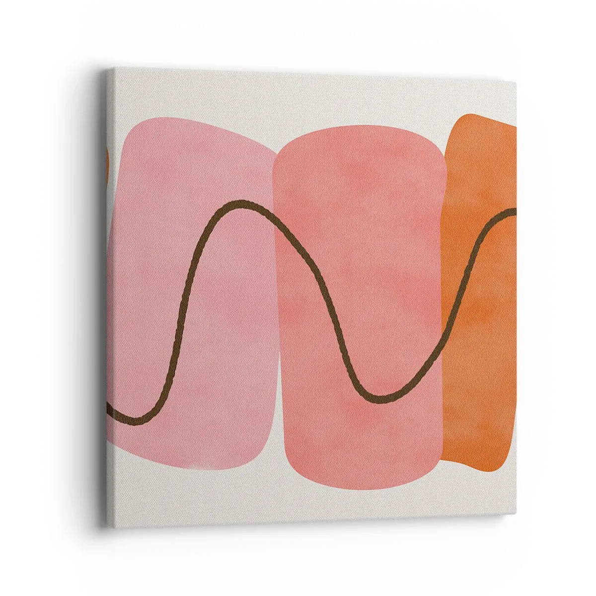 Bild auf Leinwand - Leinwandbild - Sanfte Bewegung der Formen - 40x40 cm