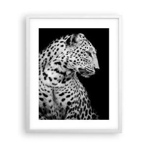 Poster in einem weißen Rahmen - Rechtes Profil perfekt! - 40x50 cm