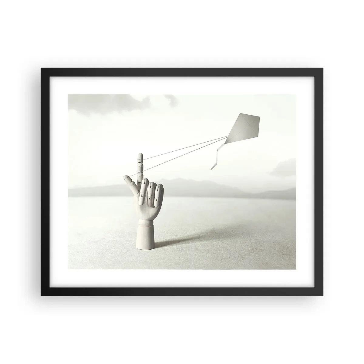 Poster in einem schwarzem Rahmen - Kraftprobe - 50x40 cm