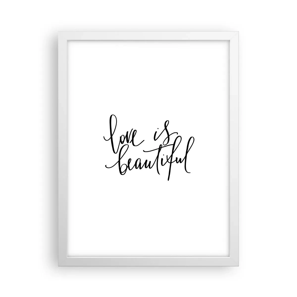 Poster in einem weißen Rahmen - Lies und wiederhol - 30x40 cm