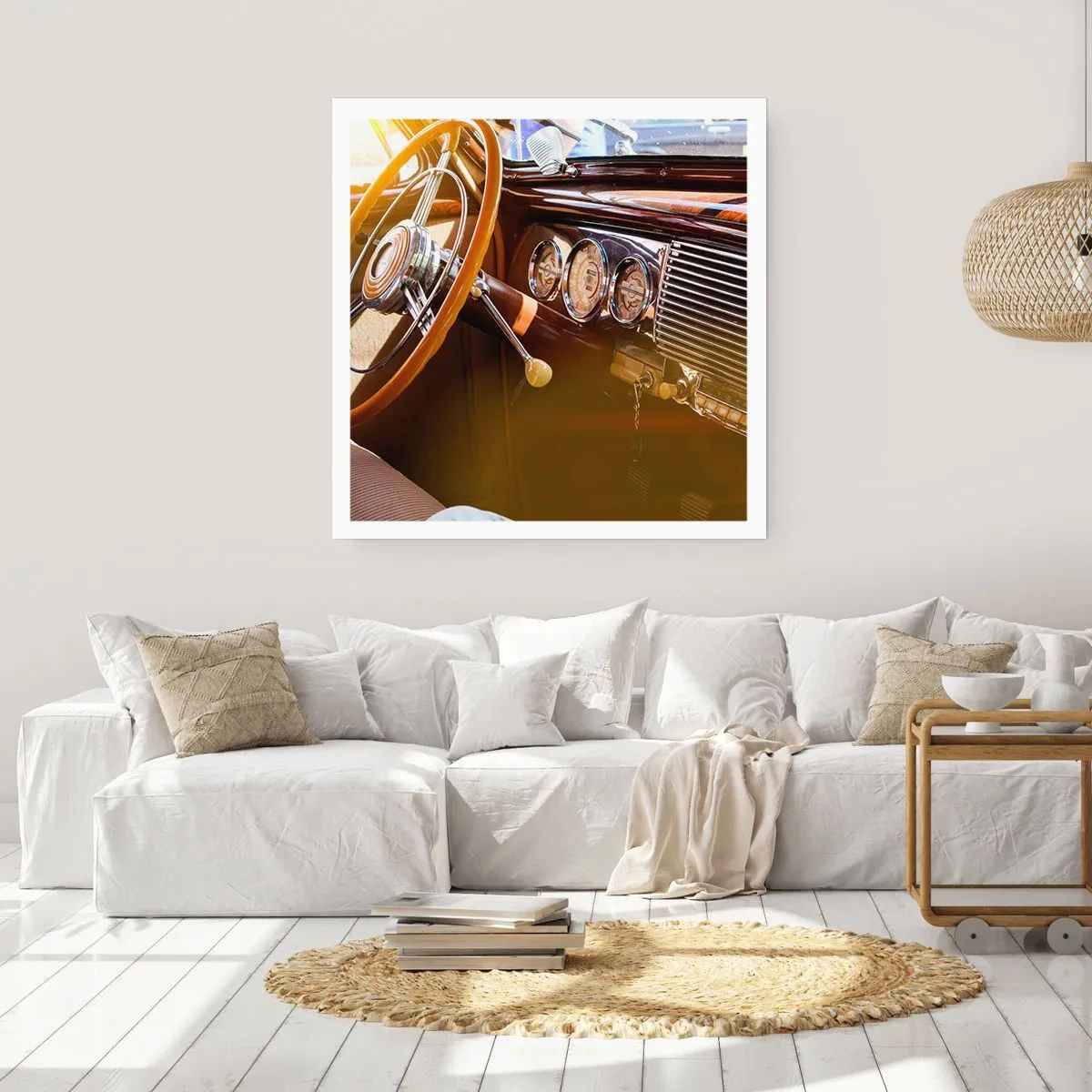 Poster - Ein Hauch von Luxus aus der Vergangenheit - 60x60 cm