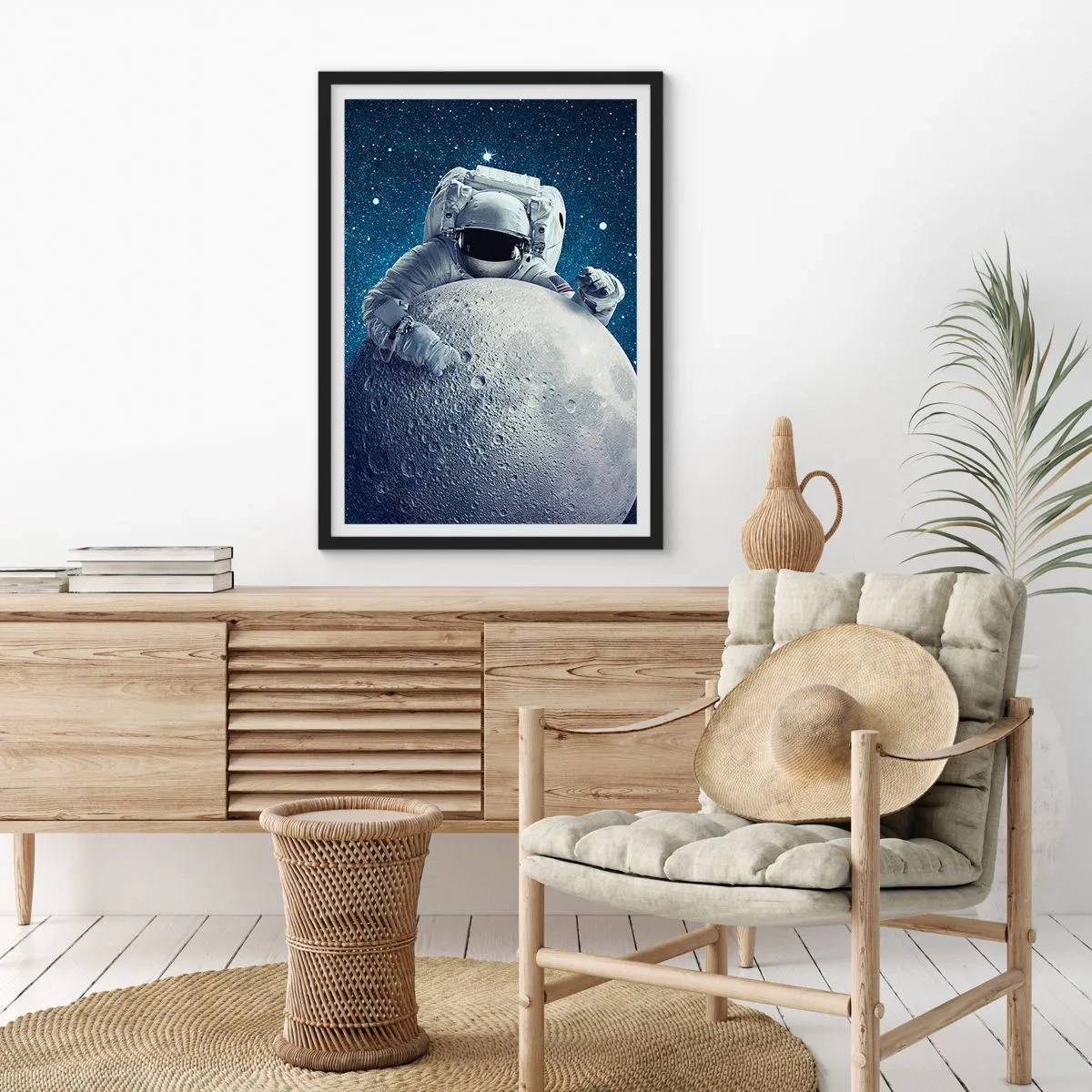 Poster in einem schwarzem Rahmen - Weltraumjoker - 61x91 cm
