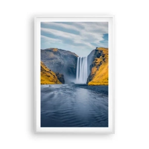 Poster in einem weißen Rahmen - Ewige Dauer, ewige Bewegung - 61x91 cm