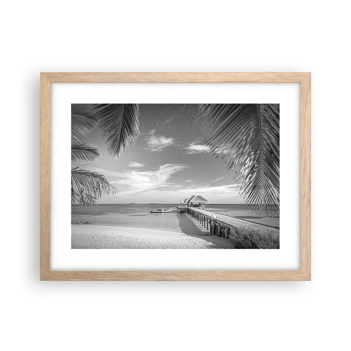 Poster in einem Rahmen aus heller Eiche - Erinnerung oder Traum? - 40x30 cm